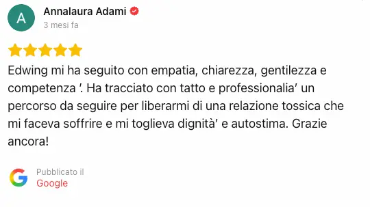 Recensione Google di Annalaura Adami